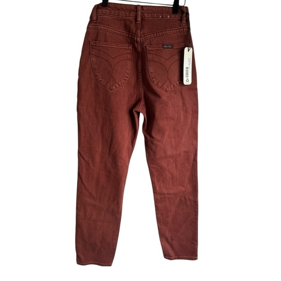 Rolla's Dusters Comfort Jeans Brick Red 25 High Rise - Picture 4 of 7